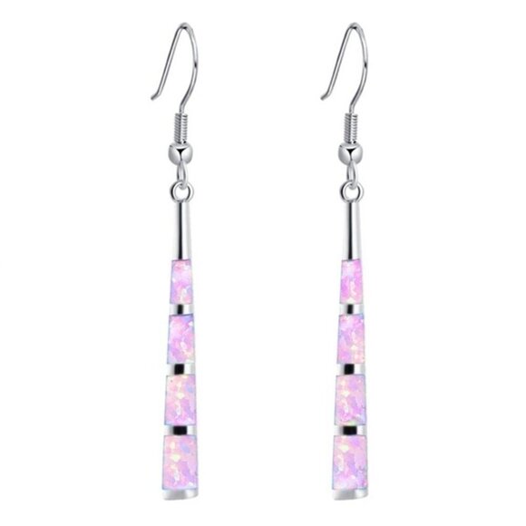 Silver Plated Fashion Hook Earrings, F573 - Picture 1 of 1